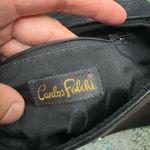 Carlos Falchi Vintage snakeskin leather abstract fold over shoulder purse Photo 9