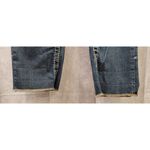 Amethyst Stretch Denim Capri Jeans Blue Surged Hem Women's Size 7 Photo 2