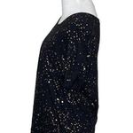 . ana A New Approach black gold splatter T shirt Tee Size Medium Womens Photo 2