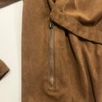 Cupcakes and Cashmere Jacket Womens Medium Vegan Suede‎ Cardigan Waterfall Brown Photo 3