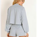 Beach Riot  Lounge Sweater Silver Photo 6