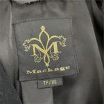 Mackage  Wool Cashmere Leather Trim Short Coat Jacket Black Size XS Photo 7