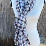 Gap Fall Color Plaid Scarf 99%Cotton 1%Spandex 84” L 25” W perfect accent piece Photo 1
