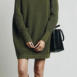 Free People Green Oversized Ottoman Slouchy Tunic - Size - Medium Photo 0