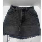 We The Free 26 Short Denim Skirt Black Distressed Boho Sexy 90s Fashion Photo 0