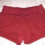 Lululemon Red Run Times Athletic Shorts Photo 0