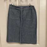 Calvin Klein Jeans Linen Blend Pencil Skirt Photo 3