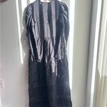 Alix of Bohemia Winifred Obsidian Black Eyelet Cotton Dress Size S Photo 6