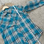 Simms Women’s Snap Button Down Shirt Longsleeve Outdoor Fishing UPF 50+ Blue M Size M Photo 10