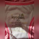 Kyodan  Pink Striped Racerback Tank With Built In Sports Bra Size Medium Photo 4