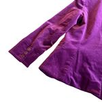 Theory  Purple Velvet Velour Blazer Jacket Button-Down Bold Classic Size 6 Womens Photo 8