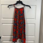 Collective Concepts  Krissa Keyhole Halter Blouse Red Sleeveless Large NWT Photo 5