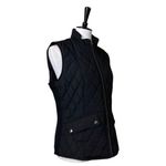 Westport Black Quilted Vest Zip Front Snap Pockets Padded Women's Size Large Photo 1