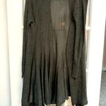 Neiman Marcus  | Grey Merino Wool Blend Open Front Cardigan Size Medium M Photo 1