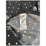 Loft Polka Dot Romper Dress Playsuit Ruffle Faux Wrap Half Sleeve Black 4P Photo 10