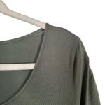 The Nines by Hatch Women Sz M Elbow Sleeve Scoop Neck Shirred Maternity T Photo 3