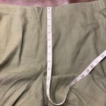 J.Jill Linen Stretch Pull-On Pants L Green Tapered Relaxed Fit Elastic Waist Photo 10