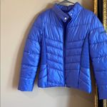 Nordstrom NWOT VIA SPIGA iridescent blue toned puffer jacket Photo 0