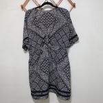 Athleta  Bandana Coast to Coast swim Cover Up woman size MEDIUM black tanish gray Photo 1