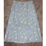 Emma James Women’s Cottage Flowers & Butterflies Blue/yellow Maxi Skirt 16P Photo 0