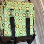 PETUNIA PICKLE BOTTOM Green Yellow Floral Backpack Adjust Crossbody Baby Bag Photo 8