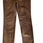 Chico's NWT CHICO’S Faux-Suede Worn Luggage Slim Pants Photo 6