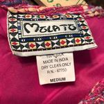 Vintage MOLATO Silk Pink Tweed Patchwork Hippie 70s Maxi Dress Duster Jacket Size M Photo 4