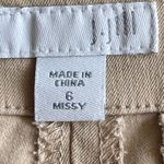 J.Jill Pants Womens Sz 6 Tan Straight Leg Stretch Cotton Flat Front Career Pants Photo 3