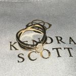 Kendra Scott Iridescent Drusy Emilie Gold Double Band Ring Size 7 NEW  Photo 0