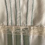 Bespoke Vintage Ivory Circle Skirt Pink Blue Floral Appliqué Adjustable Small Photo 6