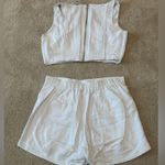 Steve Madden “Femme” Crop Top and Shorts Set - White (Both Small) Photo 4