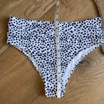 SheIn NWT Dalmatian high rise bikini bottoms Photo 2