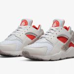 Nike  Air Hurrache Crater Premium White and Orange Sneakers  Photo 0