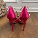 Privileged Lemon Drop by Kira Bracelet Fuchsia Satin Stiletto Heels $140 8.5 Photo 5