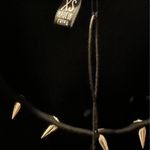 Dolls Kill (B) Current Mood Mental Toughness Baby Tee Sz XS Crop Spikes NWT Photo 2