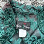 Vintage David Rose Lace Floral Skirt Set Emerald Green 16W Photo 4