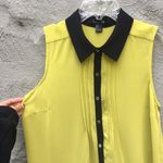 Forever 21  Green Button Down Dress Blouse Photo 2