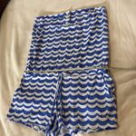 Nautical blue and white striped Romper Size 6 Photo 4