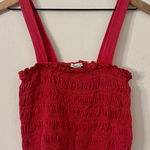 American Eagle Outfitters Cropped Red Tank size small NWOT Photo 0