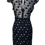Romeo + Juliet Couture NWT Navy Blue Black Stars Embroidered Sheath Dress  New Photo 3