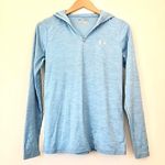 Under Armour  Blue Loose HeatGear Lightweight Hoodie Hooded Sweatshirt Pullover S Photo 0