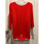 Nebraska Huskers 3/4 Sleeve Printed Top Medium Women's Red Scoop Neck Shirt GBR Size 8 Photo 2