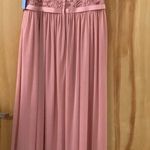 David's Bridal NWT -  Long Bridesmaid Dress w/Lace Bodice (Size 12) Photo 1