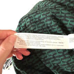 ZARA  Jacquard Polo Short Sleeve Tee Shirt Dress Green Black‎ Size Medium Photo 9