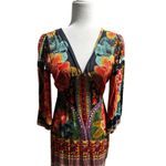 Farm Rio “Rio de Janeiro Rosario” Boho Floral Midi Dress Size Small Photo 3