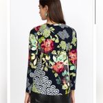 Johnny Was  Sierra Favorite Long Sleeve V-Neck Tee Shirt Small Photo 1