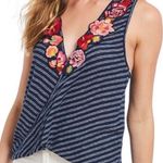Free People  Navy Frida Stripped Tank Photo 0
