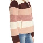 BP . Stripe Faux Shearling Jacket Photo 1