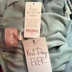 Show Me Your Mumu  Emily Empire Maxi Dress L Silver Sage NWT Formal Photo 12