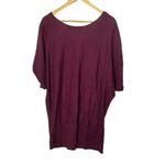 Lane Bryant Maroon Maroon Button Detail Dolman Sleeve Sweater Banded Hem 18/20 Photo 5